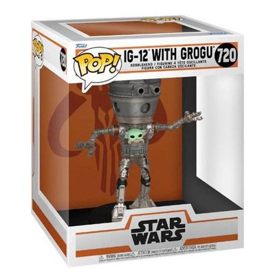 Funko Pop Star Wars The Mandalorian 720 IG-12 With Grogu
