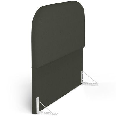 Cabeceira Cama Box King 195cm Orgânica Lanna W01 Linho Verde Musgo - Lyam Decor