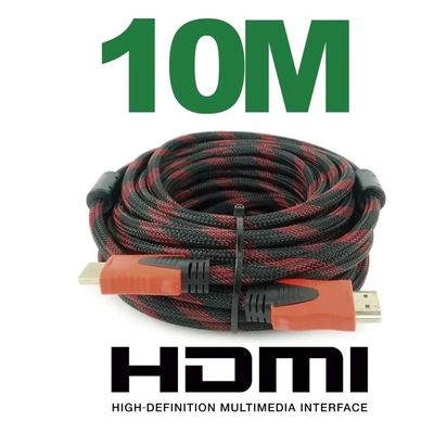 Cabo Hdmi 10 Metros Blindado 3d Full Hd Para Tv Game Pc Notebok