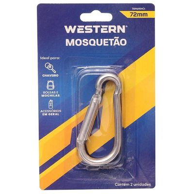 Mosquetão 72mm Jogo De 2 Peças - Mq-16 - Western