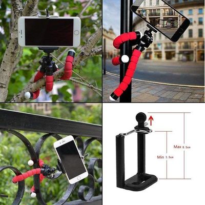 Mini Tripé Flexivel Para Celular 16cm - Tripe Vermelho P