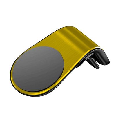 Suporte Adaptador Magnético Veicular Tipo L Dourado