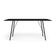 Mesa Jantar Paraty 137cm Tampo Preto Com 4 Cadeiras Angra Estofadas Pretas