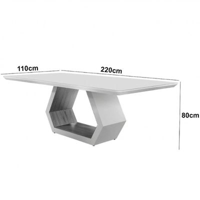 Mesa Para Sala De Jantar Ane Champanhe Com Cinamomo-cinamomo Imbuia