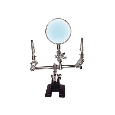 Lupa Com Suporte E Pincas C- Aumento 3x Hikari Hls10