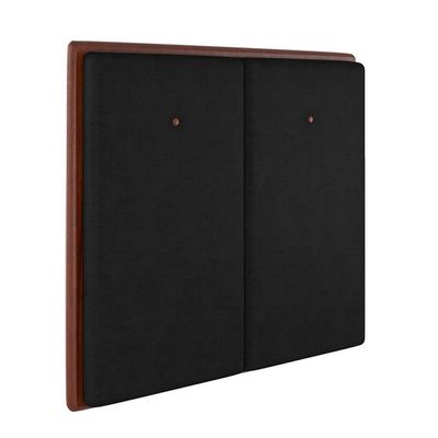 Cabeceira Estofada Queen 160 Cm Coral Veludo Preto