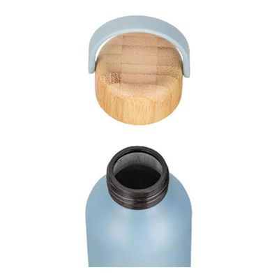 Garrafa De água Em Alumínio 500ml Ga0601 Azul Bali - Brw