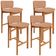 Kit 04 Banquetas Alta Para Cozinha Sala de Jantar Bar Dara L02 Linho Rosê - Lyam Decor