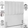 Cabeceira Cama Box Solteiro 100 cm Dália W01 Facto Branco - Lyam Decor