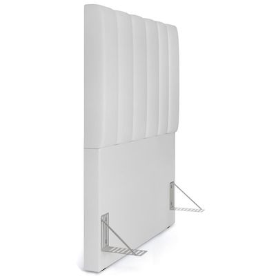 Cabeceira Cama Box Solteiro 100 cm Dália W01 Facto Branco - Lyam Decor