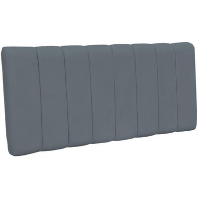 Cabeceira Cama Box Painel Casal Queen 160 cm Dubai W01 Suede Cinza - Lyam Decor