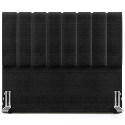 Cabeceira Cama Box Casal 140 Cm Dália W01 Facto Preto Metalizado - Lyam Decor