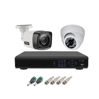 Kit Cftv 2 Camera Segurança Hd 720p Dvr Full hd 4ch