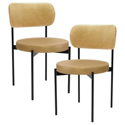 Kit 02 Cadeiras Estofadas Para Sala De Jantar Louvre L02 Couríssimo Fendi - Lyam Decor