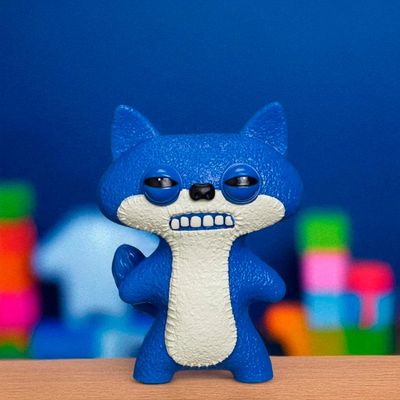 Mini Boneco Colecionável Fuggler 6cm - Suspicious Fox Azul