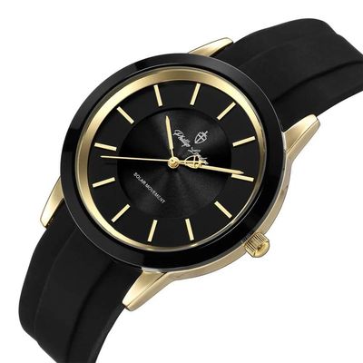 Relógio Masculino Solar Stonehenge Gold Black 40mm