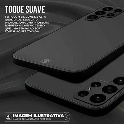 Capa para Motorola Moto G04s - Silicon Veloz - Preta - Gshield