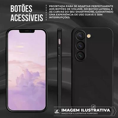 Capa para Motorola Moto G04s - Silicon Veloz - Preta - Gshield