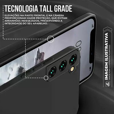 Capa para Motorola Moto G04s - Silicon Veloz - Preta - Gshield