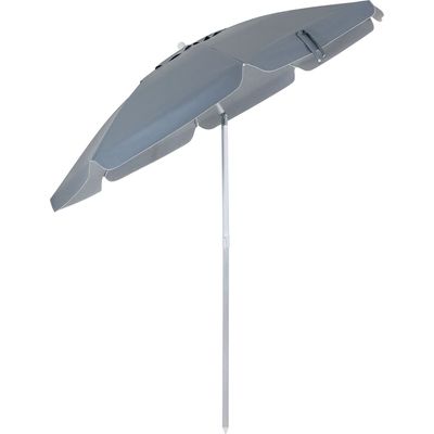 Conjunto Noronha 4 Cadeira em Aluminio + Mesa + G-sol Cinza Bel Único