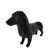 Salsicha Dachshund 21cm Cachorro 3D Objeto Decorativo Preto