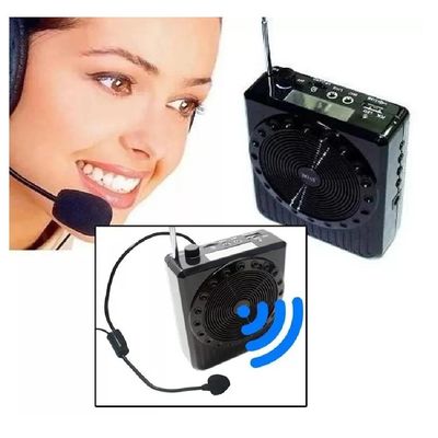 Megafone Amplificador De Voz Com Microfone Kit Professor e Palestras