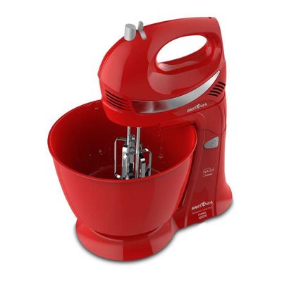 Batedeira Britânia Diamante Cristal Duo Turbo Vermelha 400W 110V
