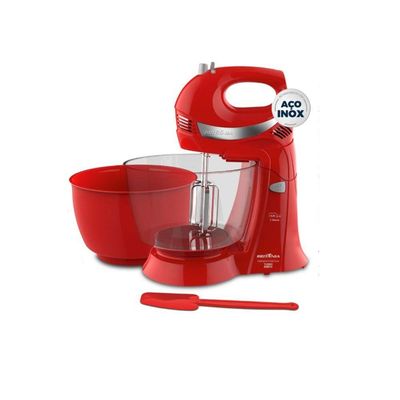 Batedeira Britânia Diamante Cristal Duo Turbo Vermelha 400W 110V
