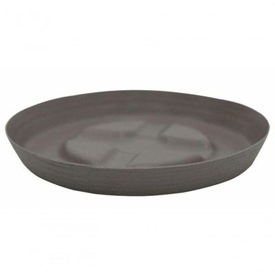 Vaso Tramontina Asteca Em Polietileno Concreto Com Prato 38cm