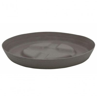 Vaso Tramontina Asteca Em Polietileno Concreto Com Prato 24cm