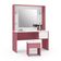 Penteadeira Infantil Helena Led E Banqueta Rosa-branca