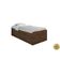 Cama Baú Espaçosa Solteiro Camila Malbec Com Colchão