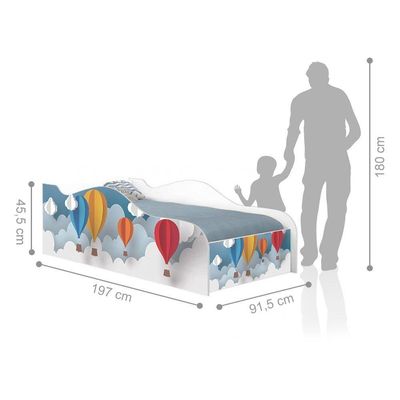 Cama Fun Balão Solteiro Com Colchão