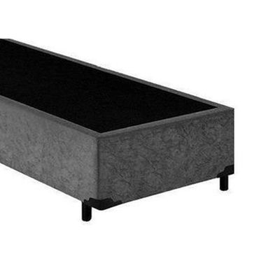 Cama Box Solteiro Suede Loja Xerife Cinza 40x88x188