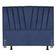 Cabeceira Estofada Solteiro 90 Cm Noah Em Suede Com Frame Cor:azul Marinho