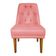 Cadeira Para Sala De Jantar Escritório Estofada Berlim Retro Suede Rosa Bebê Eli Móveis E Decoração