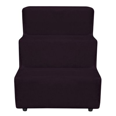 Escadinha Pet 3 Degraus Cachorro E Gato Veludo Roxo