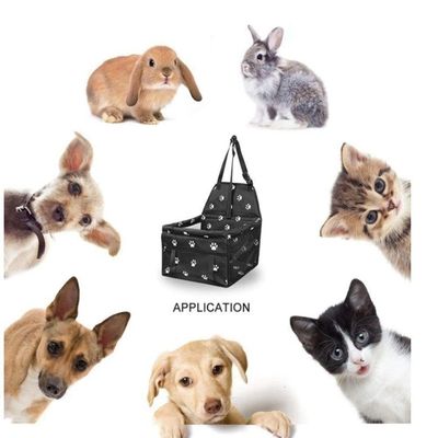 Cadeirinha Pet Transporte Assento Cachorro Gato Carro Viagem Passeio Dobrável Com Bolso Preta