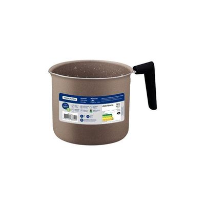 Fervedor Tramontina Milazzo Alumínio 14cm Com Revestimento Em Antiaderente Amêndoa 1,9 Litros