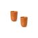Jogo De Caneca Copa E Cia 2 Peças Vivant Em Cerâmica Terracota