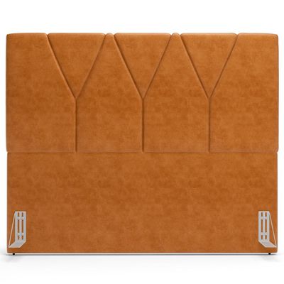 Cabeceira Cama Box Casal  Queen 160 cm Aurora W01 Couríssimo Canela - Lyam Decor