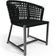 Kit 06 Cadeiras Decorativas Para Área Gourmet Cozinha Corda Náutica Belize D04 Preto - Lyam Decor