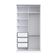 Guarda Roupa Branco 120x59,8x235cm 2 Portas de Correr 2005 Emovell
