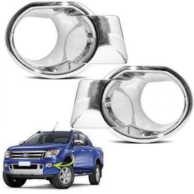 Aplique Cromado Maçanetas Retrovisor Tampa Milha Ranger 2014