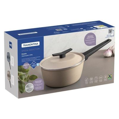 Panela Tramontina Spezia Induction Areia Em Alumínio Com Revestimento Em Antiaderente 20 Cm