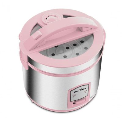 Panela de Arroz Elétrica Rosa Britânia 10 Xícaras BPAE10C 110V