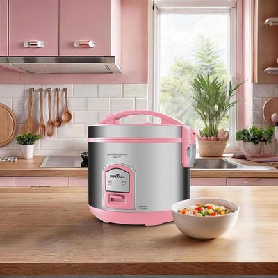 Panela de Arroz Elétrica Rosa Britânia 10 Xícaras BPAE10C 110V