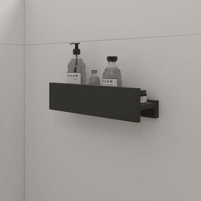 Porta Shampoo Linear 40cm Preto Fosco