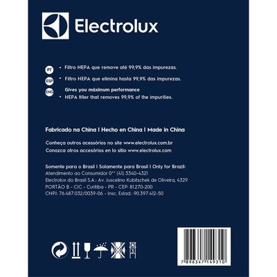 Kit Filtro para Aspirador de pó Spin ABS01 ABS02 e ABS03 (EFS01) Electrolux Não se aplica