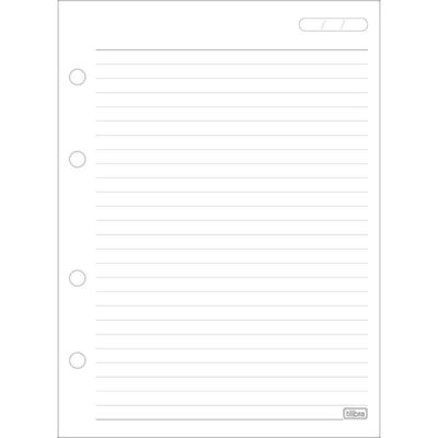 Refil Tiliflex Para Caderno Argolado Colegial 80 Folhas 56g-m² Tilibra